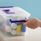 5 Qt. Plastic Craft Storage Container Bins with Lids, 6 Pack, Small Art & Office Supply Organizer Tote, Sensory Bins & Boxes for Home & University, Stackable, Carry Handle, Clear